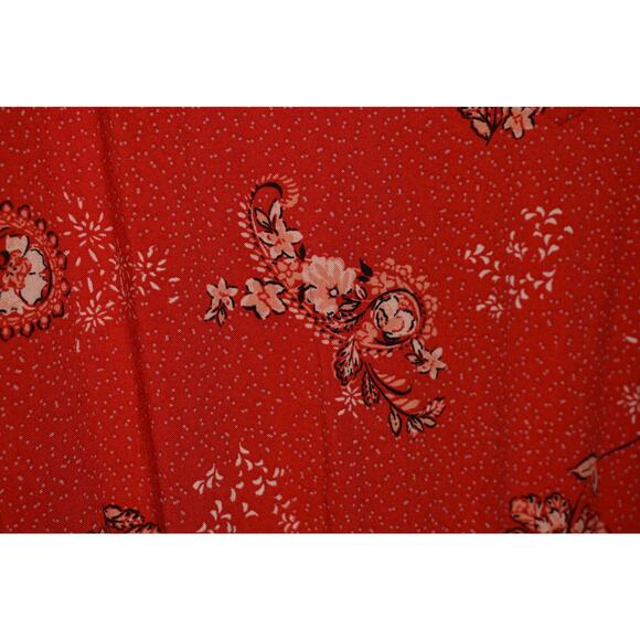 TORRID $56 Mini Challis V-Neck Elastic Waist Mini Dress Red Paisley 4 / US 4X - Picture 3 of 4